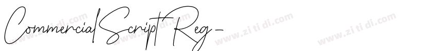 CommercialScript Reg字体转换